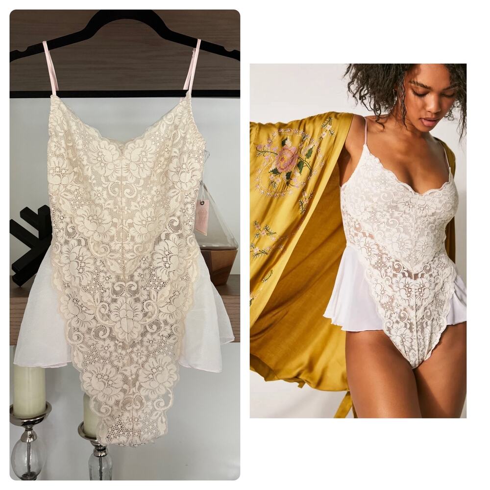 We are HAH x Free People Maid To Wear Bodysuit